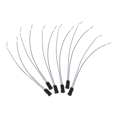 SOLUSTRE 6 Stück Teiliges Lampensockel aus Robustem Kunststoff Mini LED Lampenfassung für Niederspannung Langlebiger Lampenhalter Vielseitig Einsetzbar für Wohn und Gewerbeleuchten von SOLUSTRE