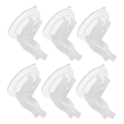 SOLUSTRE 6 Stück Teiliges Pvc saugnapf kerzenhalter Lang für LED kerzen Starke Haftung Installieren Vielseitig für Fenster und Wand für Festtagsdekorationen und Feiern von SOLUSTRE