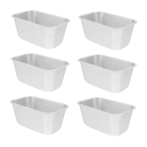 SOLUSTRE 6 Stück Teiliges Rechteckige Kuchenbackformen aus Robustem Antihaftbeschichtetem Edelstahl Backform für Brot Toast und Kuchen Leicht zu Reinigen für Zuhause und Bäckerei SOLUSTRE 6 Stück Teiliges Rechteckige Kuchenbackformen aus Robustem Antihaftbeschichtetem Edelstahl Backform für Brot Toast und Kuchen Leicht zu Reinigen für Zuhause und Bäckerei von SOLUSTRE