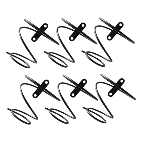 SOLUSTRE 6 Stück Teiliges Schwarzes Wand Weinregal aus Einfach zu Montierender Weinflaschenhalter mit Spiralförmigem Design Stabiler Flaschenhalter für Zuhause Bar Küche und Weinkeller SOLUSTRE 6 Stück Teiliges Schwarzes Wand Weinregal aus Einfach zu Montierender Weinflaschenhalter mit Spiralförmigem Design Stabiler Flaschenhalter für Zuhause Bar Küche und Weinkeller von SOLUSTRE