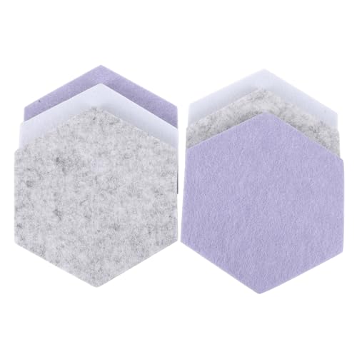 SOLUSTRE 6 Stück Teiliges Sechseckiges Filz Pinnwand Selbstklebend in Weiß Hellgrau und Wasserblau Schalldämmend Vielseitig als Wanddeko Memo und Fotowand für Schule und Wohnzimmer SOLUSTRE 6 Stück Teiliges Sechseckiges Filz Pinnwand Selbstklebend in Weiß Hellgrau und Wasserblau Schalldämmend Vielseitig als Wanddeko Memo und Fotowand für Schule und Wohnzimmer von SOLUSTRE