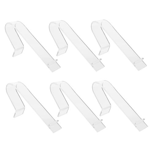 SOLUSTRE 6 Stück Teiliges Transparentes Hochglanz High Heels Schuhdisplay Regal Eleganter Schuhhalter zur Präsentation und Organisation von Pumps Platzsparend und Einfach zu Verwenden für von SOLUSTRE