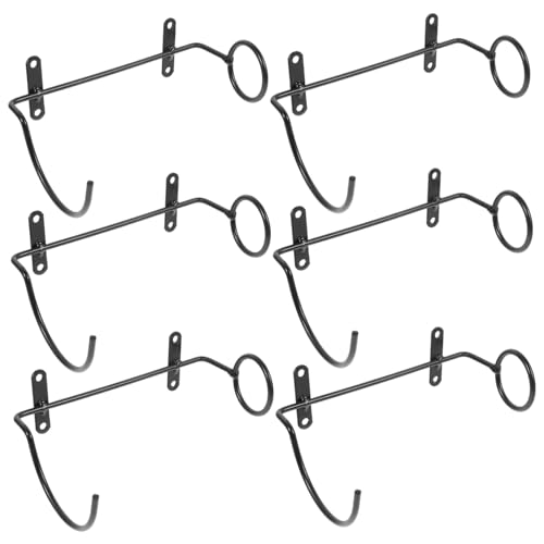 SOLUSTRE 6 Stück Teiliges Wand weinregal aus Metall Langlebiger Flaschenhalter für Rotwein Platzsparend Sicher und Wiederverwendbar für Küche Bar und Wohnzimmer Dekoratives von SOLUSTRE