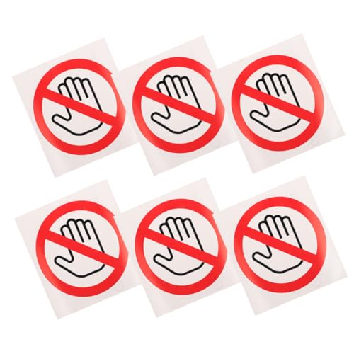 SOLUSTRE 6 Stück Teiliges Warnschild Nicht Berühren Selbstklebend Starke Haftung Klare Sicherheitskennzeichnung Geeignet für Glatte Oberflächen Warnaufkleber für Geräte und Maschinen SOLUSTRE 6 Stück Teiliges Warnschild Nicht Berühren Selbstklebend Starke Haftung Klare Sicherheitskennzeichnung Geeignet für Glatte Oberflächen Warnaufkleber für Geräte und Maschinen von SOLUSTRE