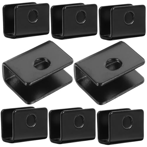 SOLUSTRE 8 Stück Edelstahl Glasklemme Teilig Verstellbar Glasscheiben Halter Spiegelhalterung Sicher Langlebig Einfache Montage für DIY und Professionelle Nutzung Schwarz Klein SOLUSTRE 8 Stück Edelstahl Glasklemme Teilig Verstellbar Glasscheiben Halter Spiegelhalterung Sicher Langlebig Einfache Montage für DIY und Professionelle Nutzung Schwarz Klein von SOLUSTRE