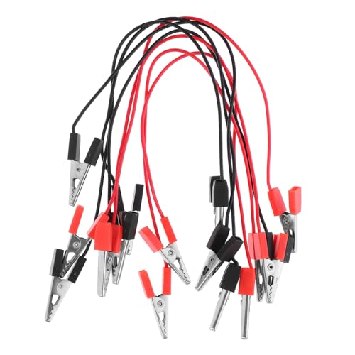 SOLUSTRE 8 Stück Teiliges Doppelseitige Krokodilklemmen Messleitungen PVC Kupferdraht Elektronik Stromkabel für Schaltkreis Experimente und DIY Anwendungen Grundschule SOLUSTRE 8 Stück Teiliges Doppelseitige Krokodilklemmen Messleitungen PVC Kupferdraht Elektronik Stromkabel für Schaltkreis Experimente und DIY Anwendungen Grundschule von SOLUSTRE