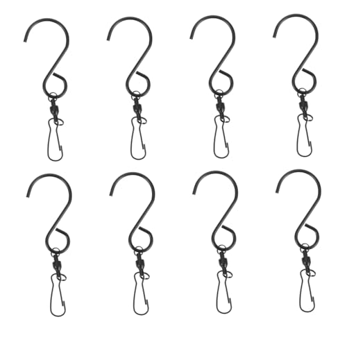SOLUSTRE 8 Stück Teiliges Garten schwenkhaken aus Metall Robuste S haken mit Drehfunktion Sicherer Halt für Blumenampeln Windspiele Laternen und Vogelfutterspender im Außenbereich SOLUSTRE 8 Stück Teiliges Garten schwenkhaken aus Metall Robuste S haken mit Drehfunktion Sicherer Halt für Blumenampeln Windspiele Laternen und Vogelfutterspender im Außenbereich von SOLUSTRE