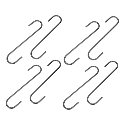 SOLUSTRE 8 Stück Teiliges Schwarze S haken aus Edelstahl Vielseitige Aufhänger für Kleidung Platzsparend Einfache Montage für Haushalt Kleiderschrank Wäscheständer und Ladenorganisation SOLUSTRE 8 Stück Teiliges Schwarze S haken aus Edelstahl Vielseitige Aufhänger für Kleidung Platzsparend Einfache Montage für Haushalt Kleiderschrank Wäscheständer und Ladenorganisation von SOLUSTRE