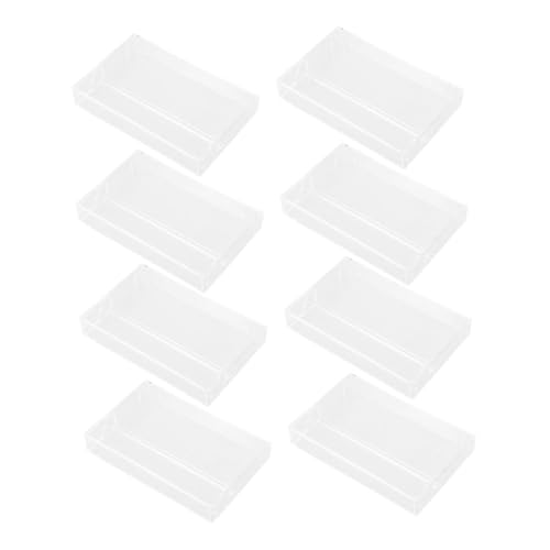 SOLUSTRE 8 Stück Teiliges Transparenter Kassetten Aufbewahrungsboxen mit Notizhalter Robuste Multifunktionale Audio Kassettenschutzbehälter Platzsparend und Tragbar Geeignet für SOLUSTRE 8 Stück Teiliges Transparenter Kassetten Aufbewahrungsboxen mit Notizhalter Robuste Multifunktionale Audio Kassettenschutzbehälter Platzsparend und Tragbar Geeignet für von SOLUSTRE