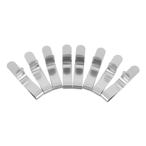 SOLUSTRE 8 Stück Teiliges Verstellbare Edelstahl Kuchenring Clips für Hohe Mousse Tortenringe Stabile Fixierung für Gleichmäßiges Backen und Dekorieren für Hobbybäcker und Profis von SOLUSTRE