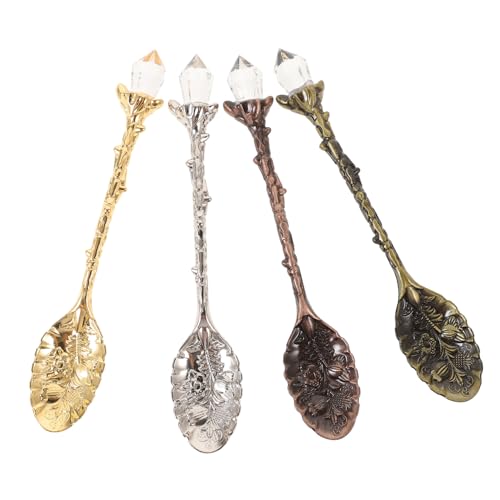 SOLUSTRE 8stücke Kaffeelöffel Aus Zinklegierung Teelöffel Mit Griff Tragbarer Schaufel Kleiner Esslöffel Servierlöffel Für Joghurt Und Eis Rührlöffel Mit Glatter Oberfläche SOLUSTRE 8stücke Kaffeelöffel Aus Zinklegierung Teelöffel Mit Griff Tragbarer Schaufel Kleiner Esslöffel Servierlöffel Für Joghurt Und Eis Rührlöffel Mit Glatter Oberfläche von SOLUSTRE