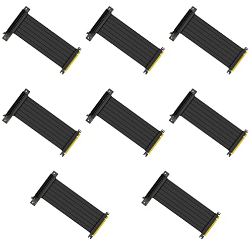 SOLUSTRE 8 Stück 90 Verlängerungskabel Computerteil Pci-Express-Riser Pci-e 3.0 Extender-Riser-Kabel High-pci-Riser-Kabel Verlängerungsport-Adapter X16 Grafikkarte Zubehör Kupferkerndraht von SOLUSTRE