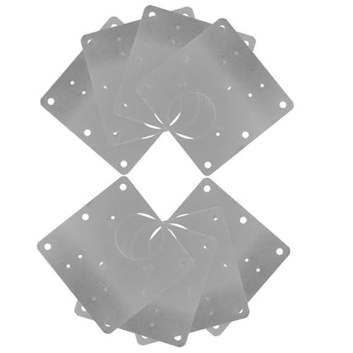 SOLUSTRE 8stücke Edelstahl Scharnier Reparaturplatten Für Schrankscharniere Türrahmenreparatur Langlebig Und Stabil Installieren Für Küchenschränke Und Wohnmöbel von SOLUSTRE