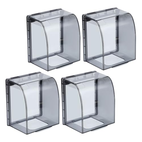SOLUSTRE Abdeckung für Elektrische Wandplatten Wetterfeste Transparente Box Kindersicherer Steckdosenschutz für Außenbereiche Einfache Installation und Zuverlässiger SOLUSTRE Abdeckung für Elektrische Wandplatten Wetterfeste Transparente Box Kindersicherer Steckdosenschutz für Außenbereiche Einfache Installation und Zuverlässiger von SOLUSTRE