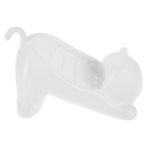 SOLUSTRE Abs Seifenschale Cartoon Katze mit Abflusslöchern Kreative Selbstentleerende Seifenbox für Bad und Dusche Niedlicher Seifenhalter aus Robustem Kunststoff Dekorativ und Leicht zu SOLUSTRE Abs Seifenschale Cartoon Katze mit Abflusslöchern Kreative Selbstentleerende Seifenbox für Bad und Dusche Niedlicher Seifenhalter aus Robustem Kunststoff Dekorativ und Leicht zu von SOLUSTRE