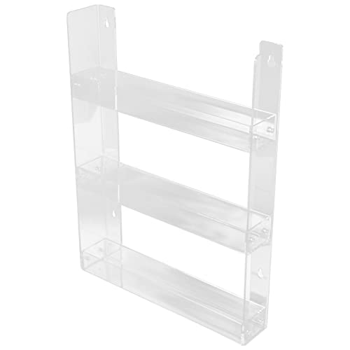 SOLUSTRE Acryl-Einzelhandelsvitrine Zigaretten Vitrine Vitrine Rack 3-Stufige Schwimmende Acrylregale Bücherregal Wandregale Für Schlafzimmer Wohnzimmer Küche von SOLUSTRE