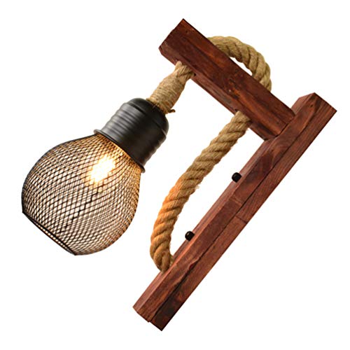 SOLUSTRE Alte Wandlampe Innenleuchten Bauernhaus Wandlampen Wandleuchte Aus Seil Nachttisch Wandleuchte Bauernhaus Lichtschlauch Sackleinen Licht Amerikanischer Stil Hängelampe Hölzern SOLUSTRE Alte Wandlampe Innenleuchten Bauernhaus Wandlampen Wandleuchte Aus Seil Nachttisch Wandleuchte Bauernhaus Lichtschlauch Sackleinen Licht Amerikanischer Stil Hängelampe Hölzern von SOLUSTRE