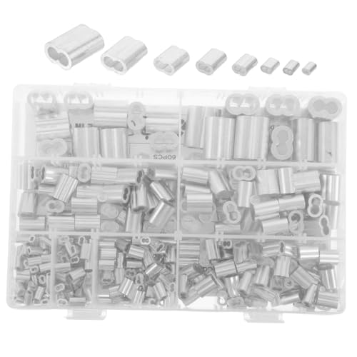 SOLUSTRE Aluminium Drahtseilfutter Crimpschlaufenhülse Draht Crimpschlaufe Hochleistungs Doppelseilklemmen Stahldrahtklemme Kabel Crimpschlaufenclips Drahtseilclipklemme SOLUSTRE Aluminium Drahtseilfutter Crimpschlaufenhülse Draht Crimpschlaufe Hochleistungs Doppelseilklemmen Stahldrahtklemme Kabel Crimpschlaufenclips Drahtseilclipklemme von SOLUSTRE