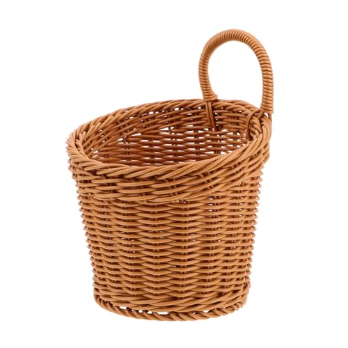 SOLUSTRE Aufbewahrungskorb Für Die Küche Zwiebelspeicher Küchenlagerkörbe Hängender Geflochtener Blumenkorb Zwiebelkorb Für Die Küche Geflochtener Hängekorb Kunststoff-rattan Light Brown SOLUSTRE Aufbewahrungskorb Für Die Küche Zwiebelspeicher Küchenlagerkörbe Hängender Geflochtener Blumenkorb Zwiebelkorb Für Die Küche Geflochtener Hängekorb Kunststoff-rattan Light Brown von SOLUSTRE