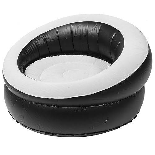 SOLUSTRE Aufblasbarer Faltbarer Outdoor Sofa Hocker Leichtes Bequemes Luftsofa mit Weichem Bezug Vielseitig als Sitz und Liegemöbel für Camping Garten und Reisen Zufällige Zufällige Farbe von SOLUSTRE