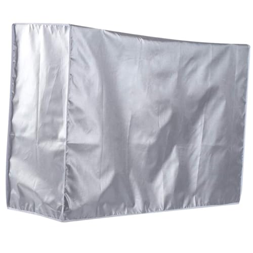 SOLUSTRE Außenklimaanlagenabdeckung Wetterfeste Staub Sonnengeschützte Hülle Passend für Splitgeräte mit Verstellbarer Fixierung Abdeckung für Zentrale Klimageräte von SOLUSTRE