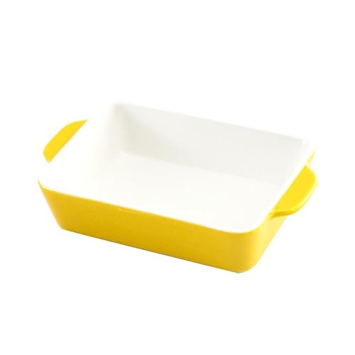 SOLUSTRE Backform Rechteckige Mikrowellen Backform Gelb Hochwertiges Backblech für Ofen und Mikrowelle Einfache und SOLUSTRE Backform Rechteckige Mikrowellen Backform Gelb Hochwertiges Backblech für Ofen und Mikrowelle Einfache und von SOLUSTRE
