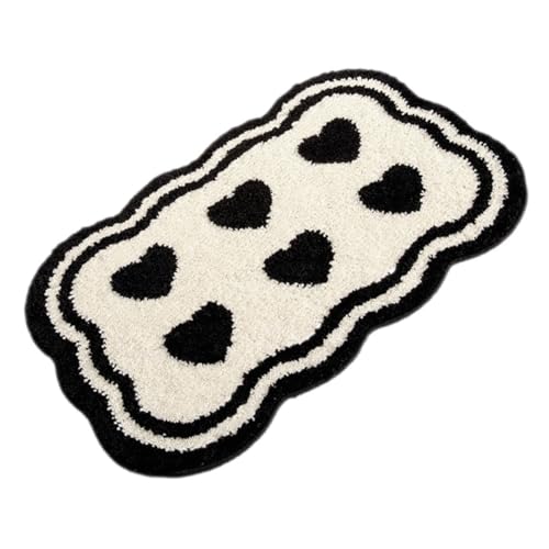 SOLUSTRE Badematte rutschfest mit Herzmotiv Saugfähige Schnell Trocknende Badvorleger Matte Waschbare Rutsch Badezimmermatte für Sauberen Trockenen Boden Dekorativ und Langlebig SOLUSTRE Badematte rutschfest mit Herzmotiv Saugfähige Schnell Trocknende Badvorleger Matte Waschbare Rutsch Badezimmermatte für Sauberen Trockenen Boden Dekorativ und Langlebig von SOLUSTRE