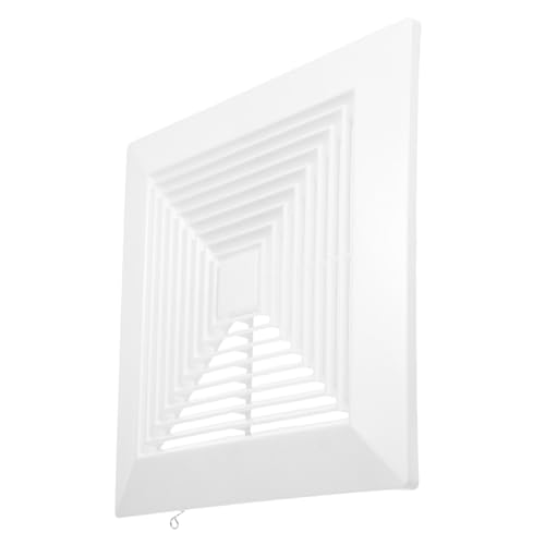 SOLUSTRE Badezimmer Abluftventilator Abdeckung Quadratisch mit Federn Deckenventilator Ersatzabdeckung Robuste Lüftungsgitter Verbesserte Luftzirkulation Einfache DIY Montage von SOLUSTRE