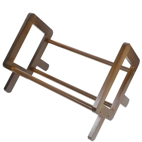SOLUSTRE Bamboo Bücherregal für Schreibtisch Verstellbarer Aufbewahrung Organizer Robustes und Pflegeleichtes Magazinregal für Büro und Zuhause Platzsparendes Design CD und Zubehör von SOLUSTRE