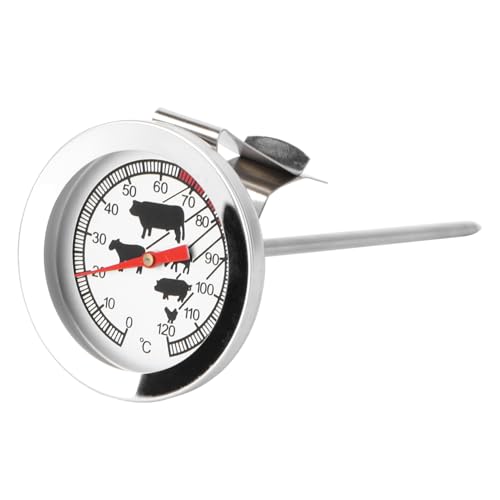 SOLUSTRE Bbq Grill Thermometer aus Metall Hitzebeständig Bruch und Rostfrei Präzises Küchen und Fleischthermometer für Backofen und Grill Zuverlässige Temperaturanzeige Langlebiges SOLUSTRE Bbq Grill Thermometer aus Metall Hitzebeständig Bruch und Rostfrei Präzises Küchen und Fleischthermometer für Backofen und Grill Zuverlässige Temperaturanzeige Langlebiges von SOLUSTRE