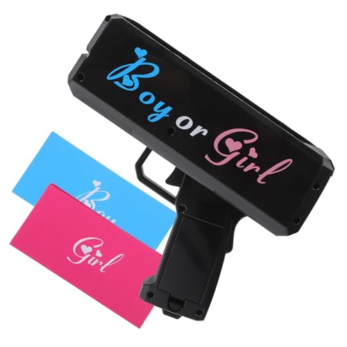 SOLUSTRE Boy Girl Reveal Gender Reveal Shooter Partyspielzeug Leichtes Verschleißfestes Material Schnelles Spray Lustiges Design für Babyparty und Geschlechtsverkündung Schwarzes SOLUSTRE Boy Girl Reveal Gender Reveal Shooter Partyspielzeug Leichtes Verschleißfestes Material Schnelles Spray Lustiges Design für Babyparty und Geschlechtsverkündung Schwarzes von SOLUSTRE