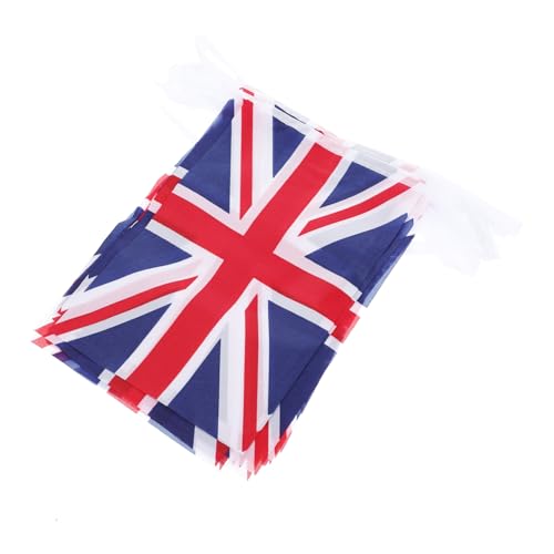 SOLUSTRE Britische Union Jack Wimpelkette Teilig Wiederverwendbar Bedruckte Flaggen Girlande Party Deko für Festivals Feierlichkeiten und Patriotische Anlässe SOLUSTRE Britische Union Jack Wimpelkette Teilig Wiederverwendbar Bedruckte Flaggen Girlande Party Deko für Festivals Feierlichkeiten und Patriotische Anlässe von SOLUSTRE