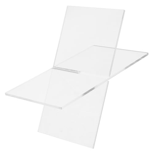 SOLUSTRE Buchhalter Groß Transparent Robust Schräg Küchenständer für Kochbücher Magazine Lehrbücher als für Büro und Zuhause von SOLUSTRE