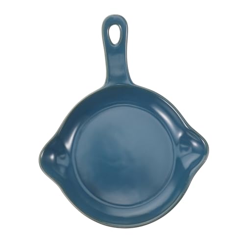 SOLUSTRE Ceramic Backform mit Kreative Nordic Backform aus Keramik Runde Auflaufform für Raclette Steak Langlebiges und Leicht zu Reinigendes Backgeschirr für Täglichen Gebrauch von SOLUSTRE