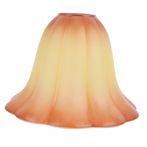 SOLUSTRE Champagnerfarbener Lampenschirm Vintage Blumenmuster für Wand und Tischlampen Installieren für Gemütliches Licht im Wohn und Schlafzimmer von SOLUSTRE