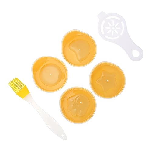 SOLUSTRE DIY Dampf Ei Backform aus Hochwertigem Kunststoff Vielseitig für Gedämpfte Eier Reiskuchen Gelee und Pudding Hitzebeständig Kreative Form für Backzubehör und Bastelideen Gelb von SOLUSTRE