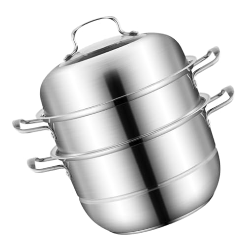 SOLUSTRE Dampfgarer Dreilagig Verschließbar Faltbarer Mehrzweck Kochtopf mit Design Dampfeinsatz für Schonendes Garen und Platzsparende Aufbewahrung SOLUSTRE Dampfgarer Dreilagig Verschließbar Faltbarer Mehrzweck Kochtopf mit Design Dampfeinsatz für Schonendes Garen und Platzsparende Aufbewahrung von SOLUSTRE