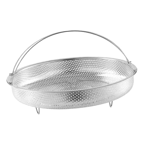 SOLUSTRE Dampfgarer mit Feinem Mesh Praktischer Küchendämpfer und Gemüsedurchlauferhitzer mit Doppelgriff von SOLUSTRE