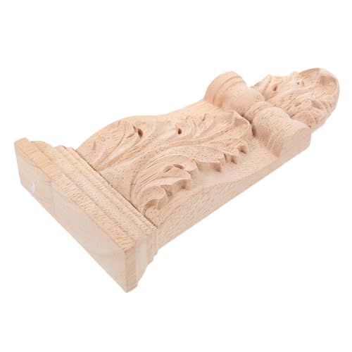 SOLUSTRE Dekorativer Holz Konsolenstützpunkt aus Massivem Holz im Europäischen Stil Handgeschnitzt für Hochzeiten Schlafzimmer und von SOLUSTRE