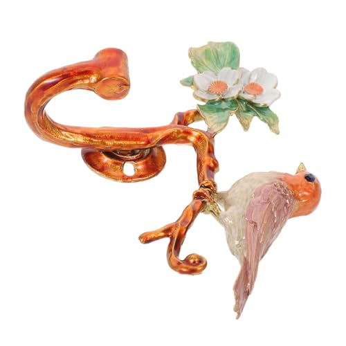 SOLUSTRE Dekorativer Wandhaken mit Vogel und Blume Metall-kunsthaken Platzsparend für Schlüssel Taschen Mäntel Eleganter Vintage-floral-wandhalter für Flur und Wohnzimmer SOLUSTRE Dekorativer Wandhaken mit Vogel und Blume Metall-kunsthaken Platzsparend für Schlüssel Taschen Mäntel Eleganter Vintage-floral-wandhalter für Flur und Wohnzimmer von SOLUSTRE
