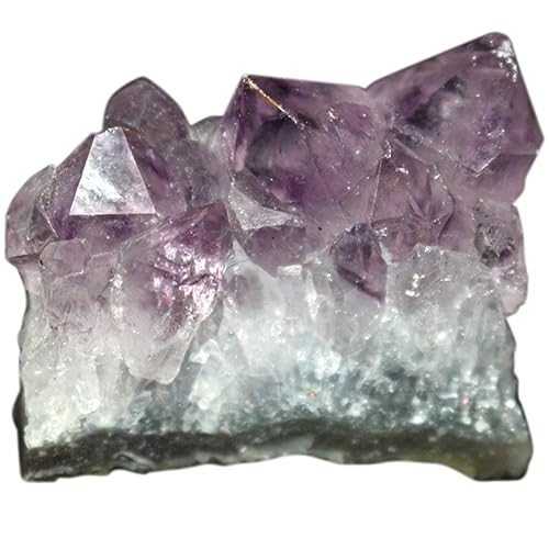 SOLUSTRE Dekoratives Amethyst Kristallcluster Natürliche Rohsteindekoration Zufälligen Formen für Stilvolle Tischgestaltung und Miniaturgärten von SOLUSTRE