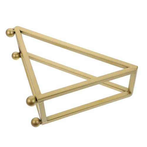 SOLUSTRE Dekoratives Weinregal aus Hochwertigem Goldfarbenes Schräges Display für Einzelne Flasche Robust und Stilvoll für Wohn und Arbeitszimmer oder Restaurant Geeignet von SOLUSTRE