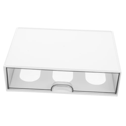 SOLUSTRE Desktop Organizer Aufbewahrungsbox mit Schublade Aufbewahrungssystem für Büro und Zuhause Großer Stauraum Robust Transparent und Weiß Praktischer Tisch Organizer für Kosmetik und SOLUSTRE Desktop Organizer Aufbewahrungsbox mit Schublade Aufbewahrungssystem für Büro und Zuhause Großer Stauraum Robust Transparent und Weiß Praktischer Tisch Organizer für Kosmetik und von SOLUSTRE