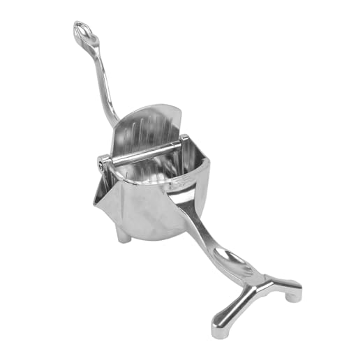 SOLUSTRE Dicke Aluminiumlegierung Manuelle Zitruspresse Zitronenpresse Orangenpresse Fruchtsafterzeuger für Haushalt Küche Restaurant Silber von SOLUSTRE