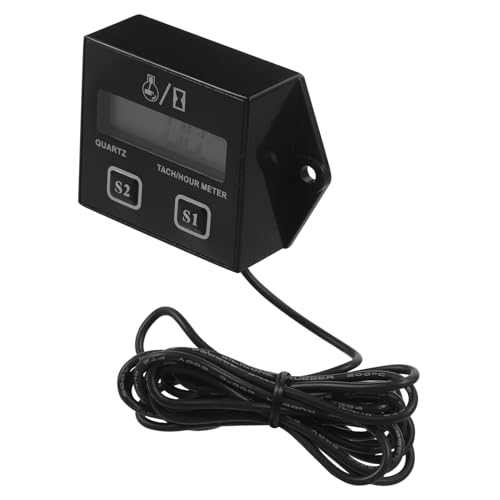 SOLUSTRE Digitaler Tachometer mit Multifunktionalem Display für Motoren Präzise Drehzahlmessung Geeignet für Kettensägen Rasenmäher Motorräder und Autos Langlebig und Vielseitig Einsetzbar von SOLUSTRE