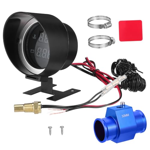 SOLUSTRE Digitales Auto Wassertemperatur Spannungsmessgerät mit Adapter Rundem Display Einfache Montage für Auto Lkw und Motorrad Ablesbar bei Schlechten Lichtverhältnissen SOLUSTRE Digitales Auto Wassertemperatur Spannungsmessgerät mit Adapter Rundem Display Einfache Montage für Auto Lkw und Motorrad Ablesbar bei Schlechten Lichtverhältnissen von SOLUSTRE
