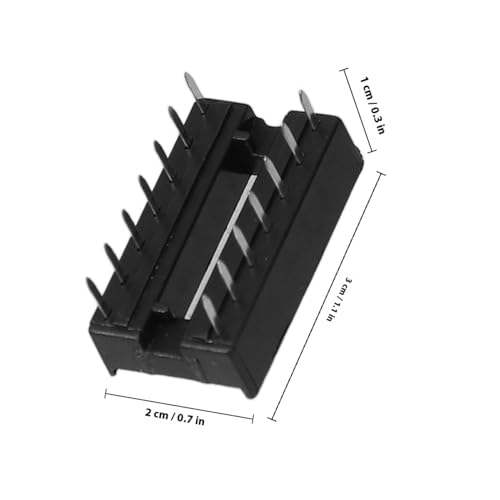 SOLUSTRE Dip Ic Sockel Set Pin Integrierter Schaltkreis Sockel mit Hohlraum für Wärmeableitung DIY Elektronik Zubehör für Platinen Reparatur und Ersatz von SOLUSTRE
