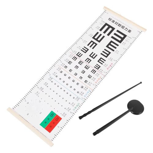 SOLUSTRE Doppelseitiges Wasserdichtes Sehschärfetest Chart mit Handlichem Zeigestab und PVC Material Tragbares Augendiagramm für Optometrie Geeignet für Schulen Kliniken und Zuhause SOLUSTRE Doppelseitiges Wasserdichtes Sehschärfetest Chart mit Handlichem Zeigestab und PVC Material Tragbares Augendiagramm für Optometrie Geeignet für Schulen Kliniken und Zuhause von SOLUSTRE