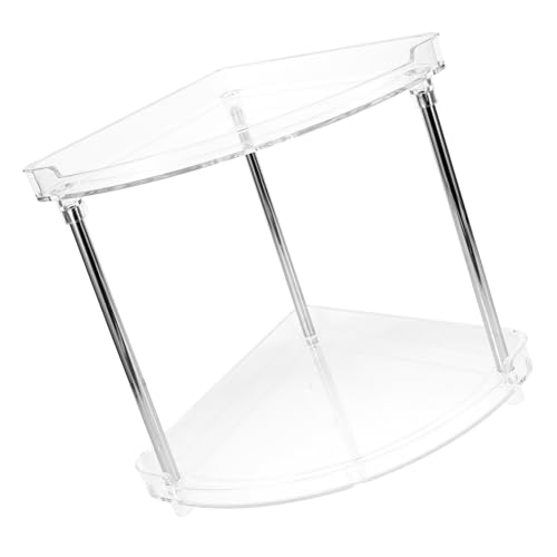 SOLUSTRE Eckregal Für Küche Und Badezimmer Transparente Multifunktionale Aufbewahrung Für Kosmetik Gewürze Und Körperpflegeprodukte Robust Und Benutzerfreundlich von SOLUSTRE