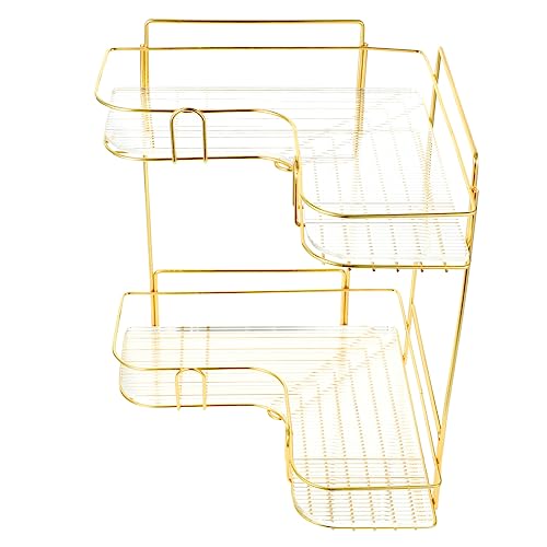 SOLUSTRE Eckregal für Badezimmer und Küche Multifunktionaler Lagiger Aufbewahrungsständer aus und Platzsparender Gewürzhalter und Kosmetik Organizer Tisch oder Wandmontage SOLUSTRE Eckregal für Badezimmer und Küche Multifunktionaler Lagiger Aufbewahrungsständer aus und Platzsparender Gewürzhalter und Kosmetik Organizer Tisch oder Wandmontage von SOLUSTRE
